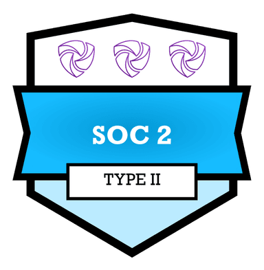SOC 2 Type II Badge labeled SOC 2 Type II